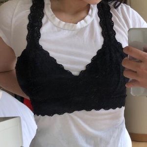 adorable black lacy halter bralette 🖤